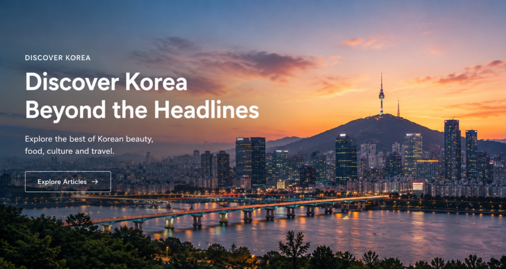 Discover Korea Beyond the Headlines

Explore the best of Korean beauty,
food, culture and travel.