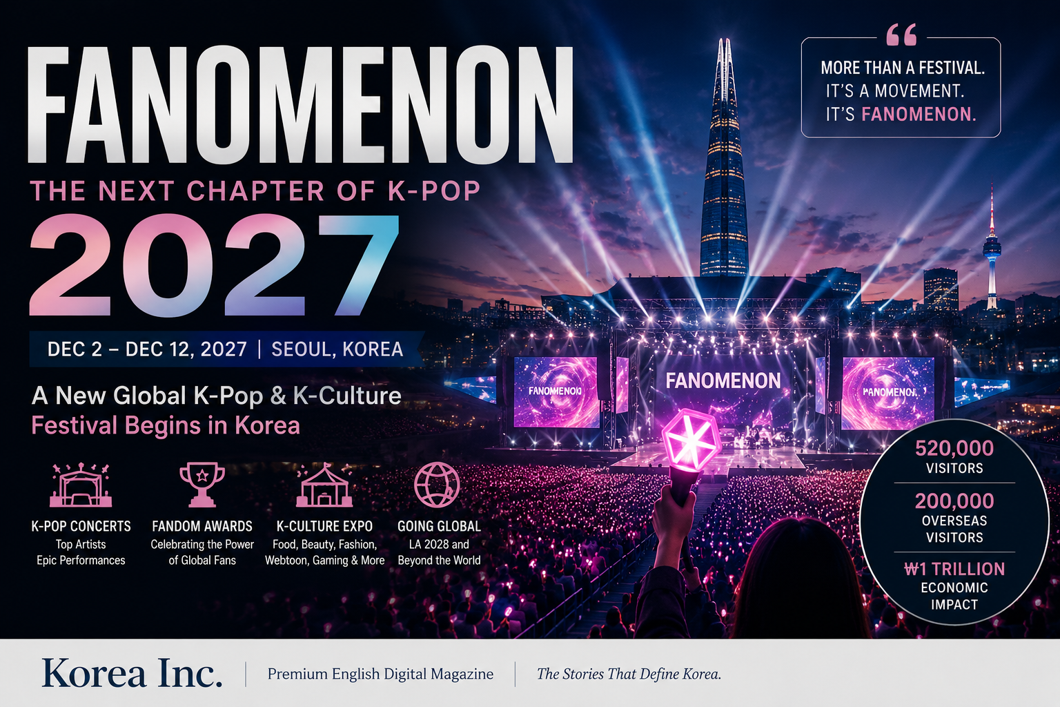 Fanomenon 2027Korea's New K-Pop Festival Sets Its Sights on the World